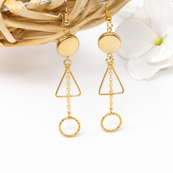 Dangle Coin Earrings